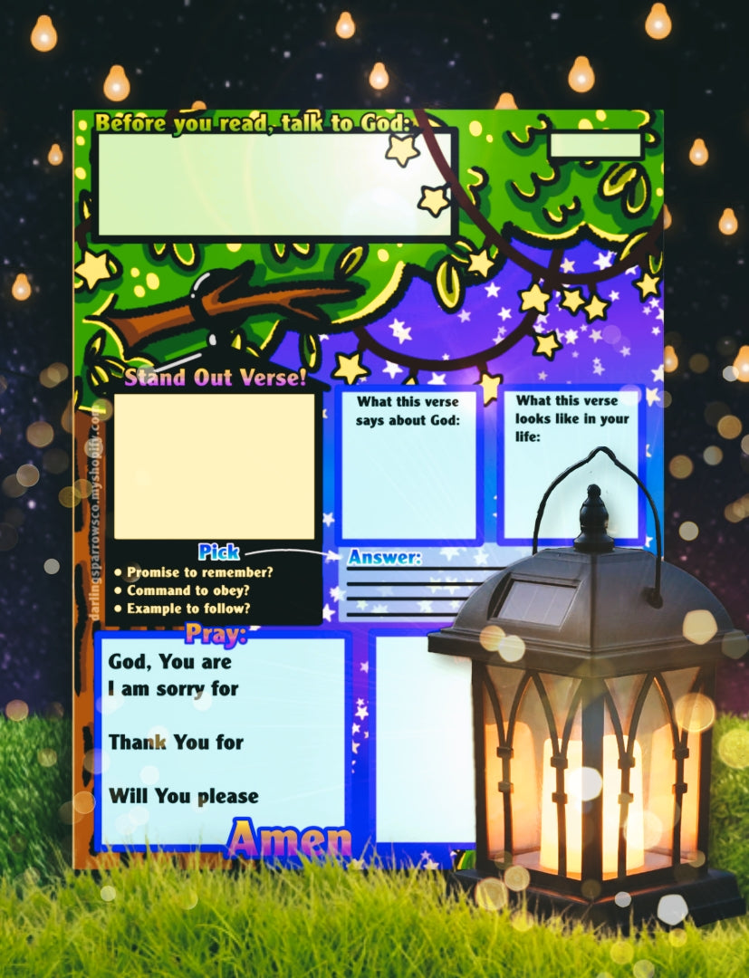 Verse Mapping Notepad for Kids